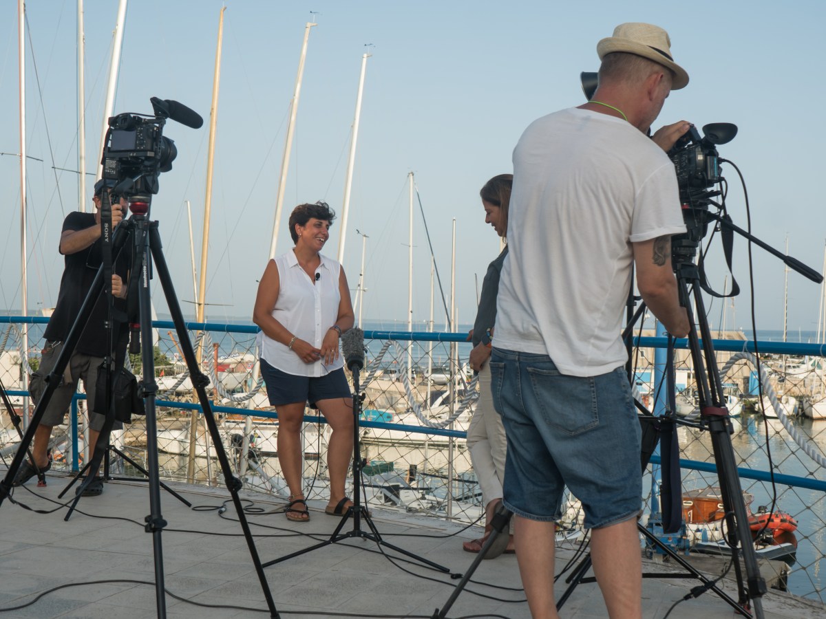 Al-Jazeera International in Anzio to document plastic pollution at sea and the work of the SeaPaCS&nbsp;project