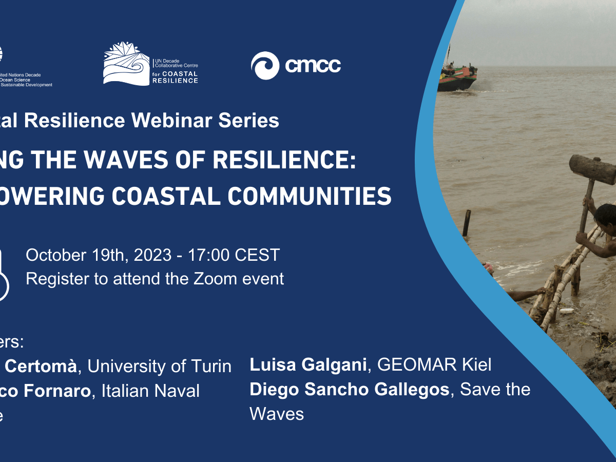 SeaPaCS @ the Decade Collaborative Centre for Coastal Resilience&nbsp;Webinar